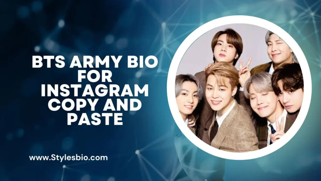 BTS Army Bio For Instagram Copy and Paste