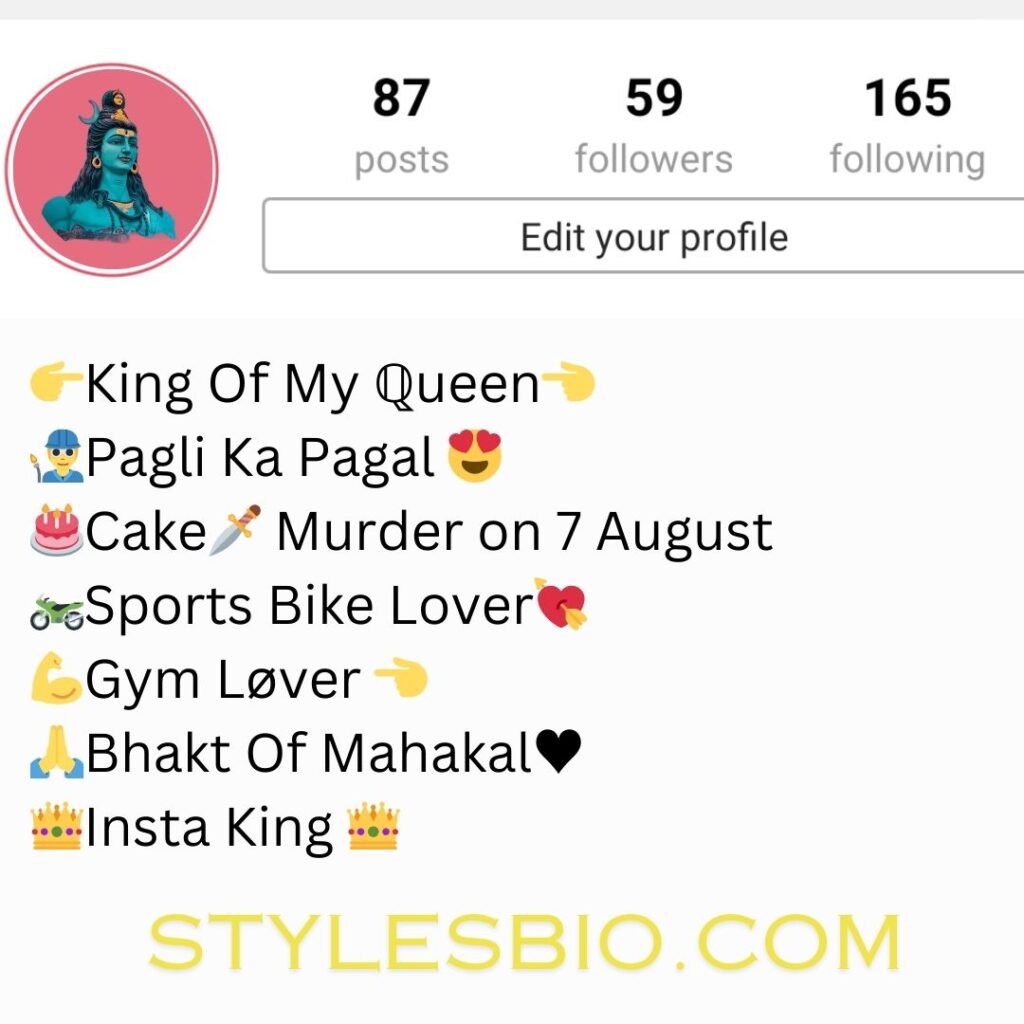 Best Mahakal Bio For Instagram